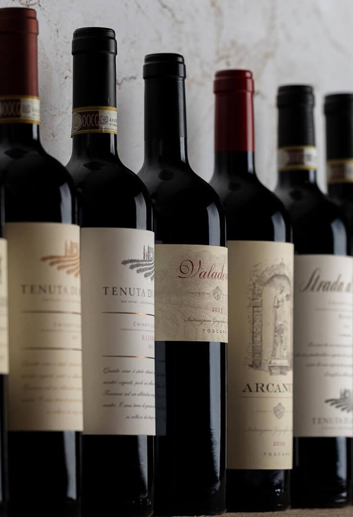 Tenuta di Arceno wines on shelf